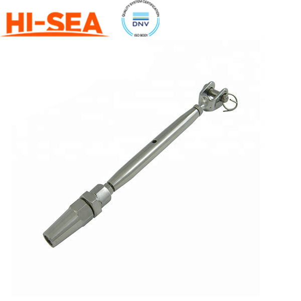 Closed Body Stainless Steel Turnbuckle with Fork and Terminal